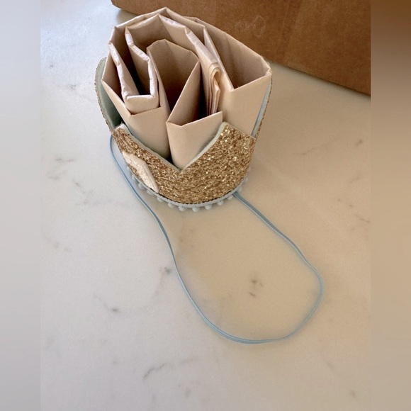 Baby Boy Embroidered First Birthday Crown - Picture 4 of 4